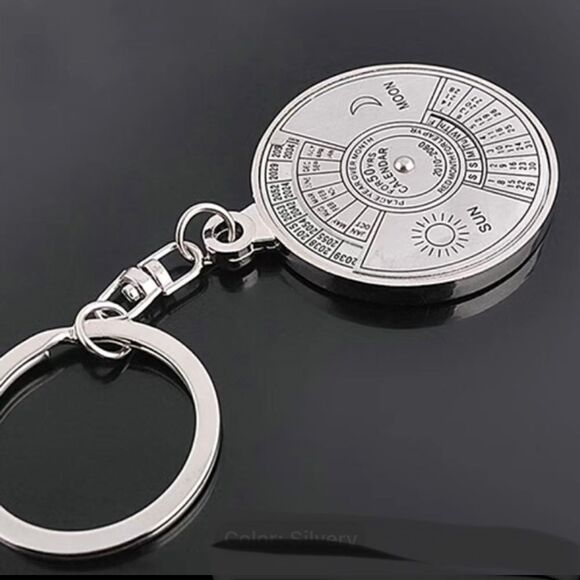 50 YEAR PERPETUAL CALENDAR KEYRING - Picture 1 of 4